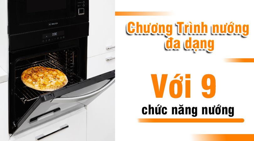 Chương trình nướng đa dạng của lò nướng âm tủ MOV-659TC